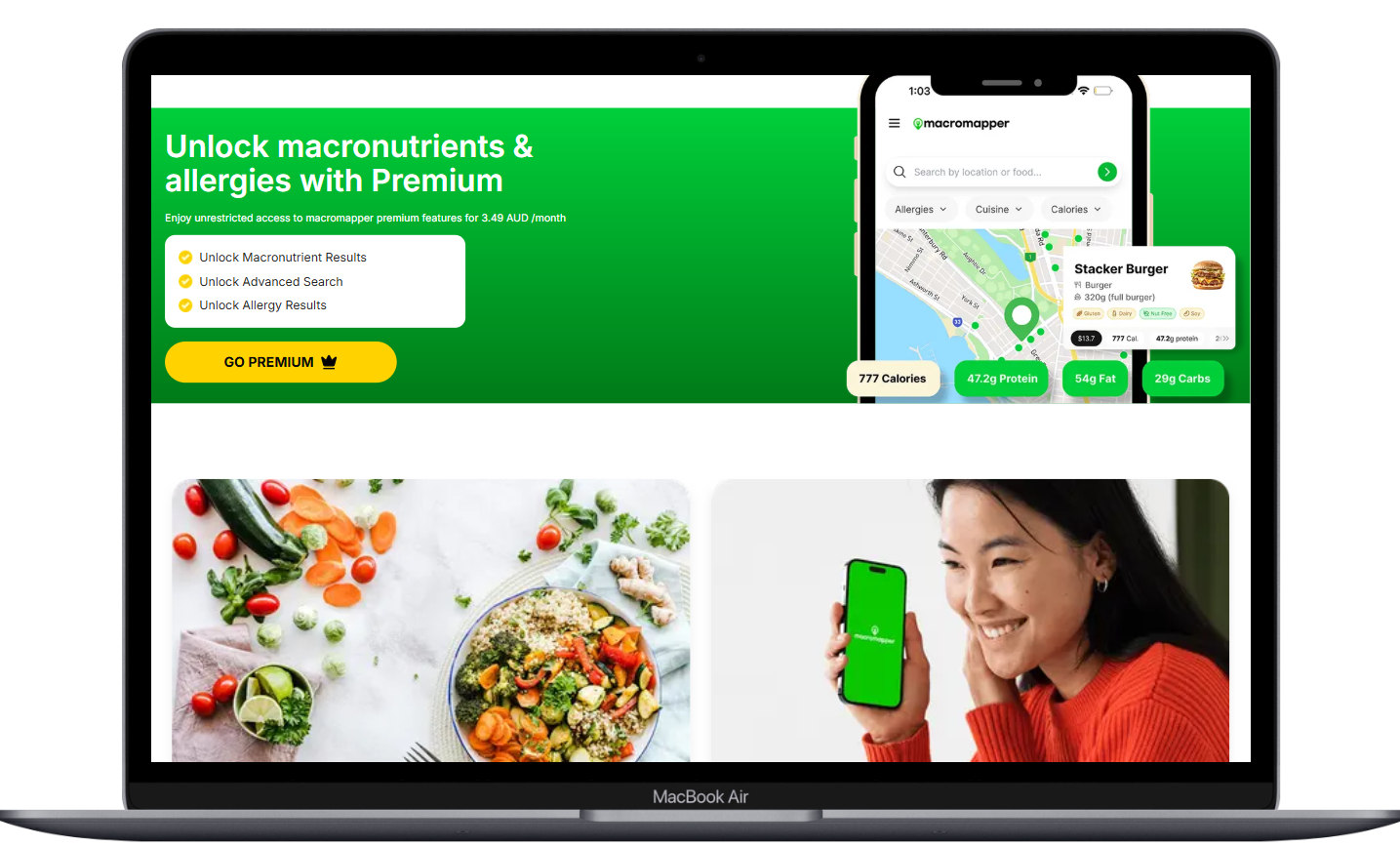 Mock-up of inceptism partner, AvailableDay, Web APP