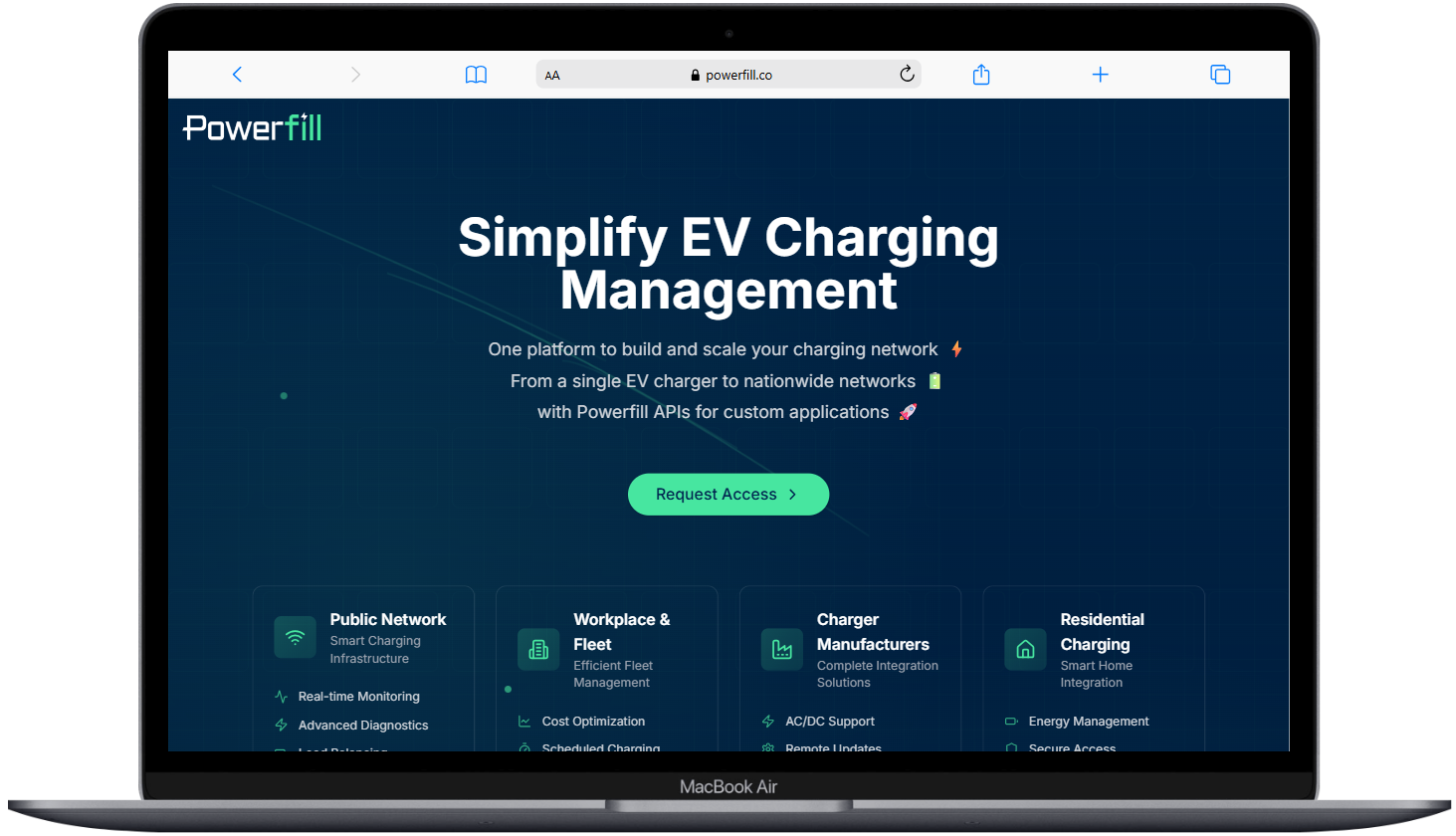 Mock-up of inceptism partner, AvailableDay, Web APP