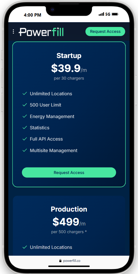 Mock-up of inceptism partner, AvailableDay, Native APP